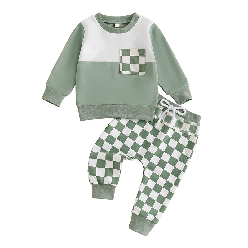 Toddler 2 Piece Set Striped Print Hoodie and Jogger Pants