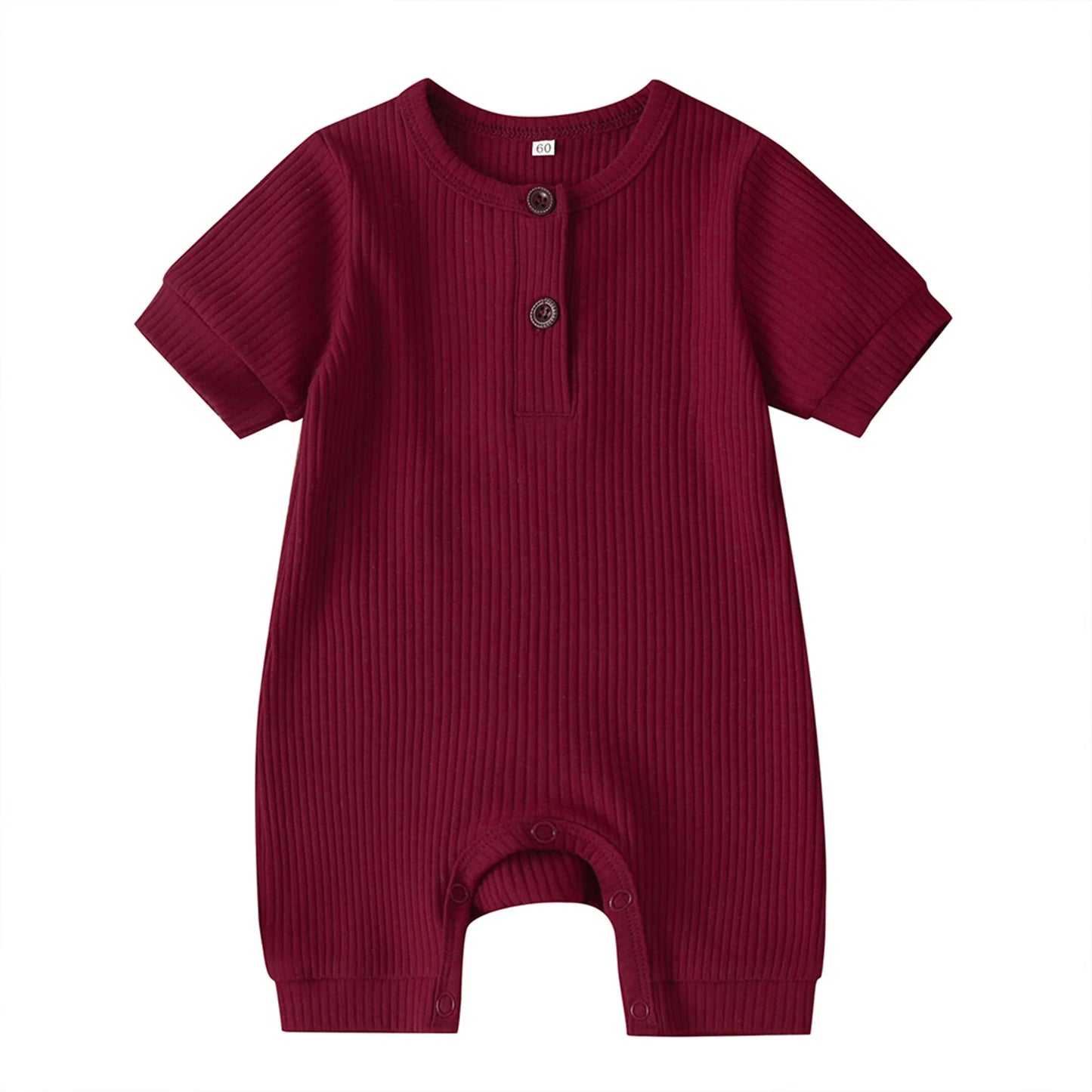 Infant Short Sleeve Bodysuit Soft Cotton Romper