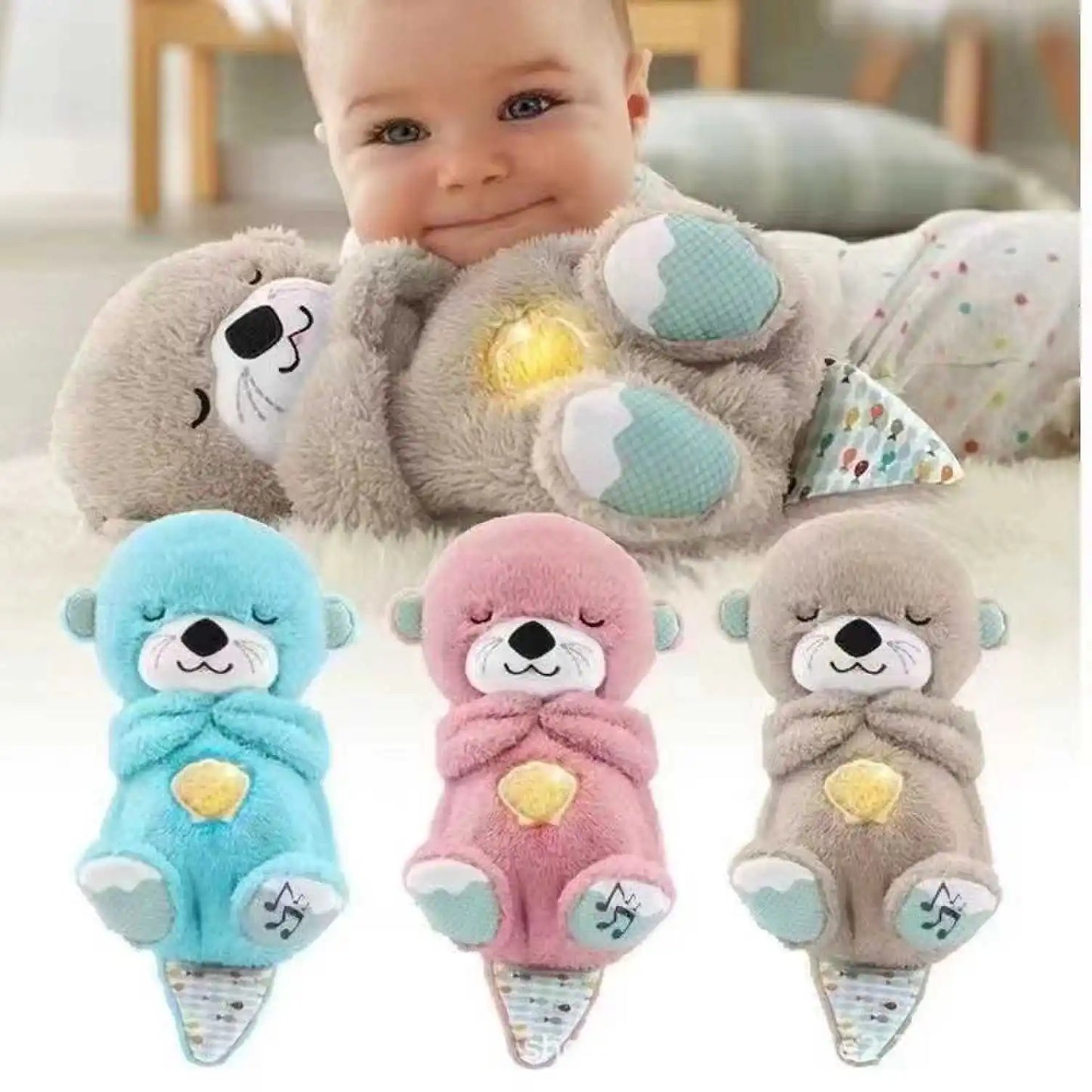 Baby Soothing Otter Plush Doll Toy