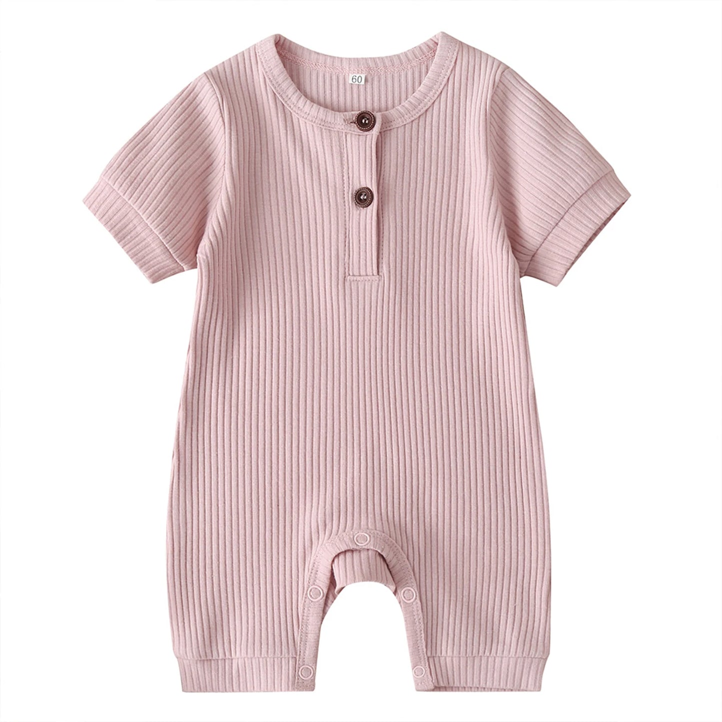 Infant Short Sleeve Bodysuit Soft Cotton Romper