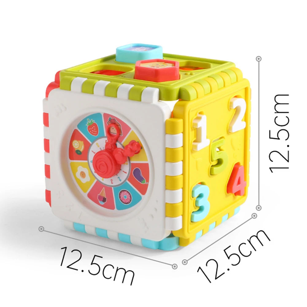 Cube Clock Shape Number Sorting Toys