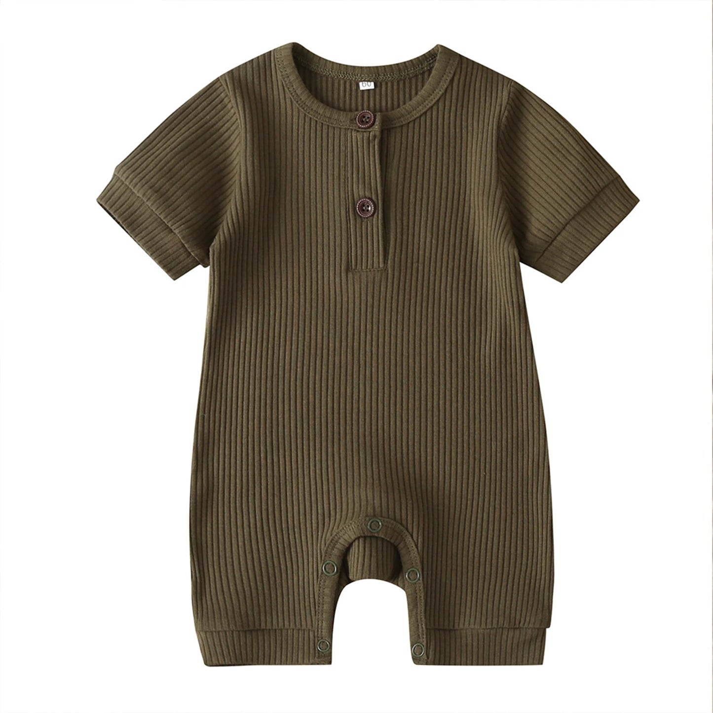 Infant Short Sleeve Bodysuit Soft Cotton Romper