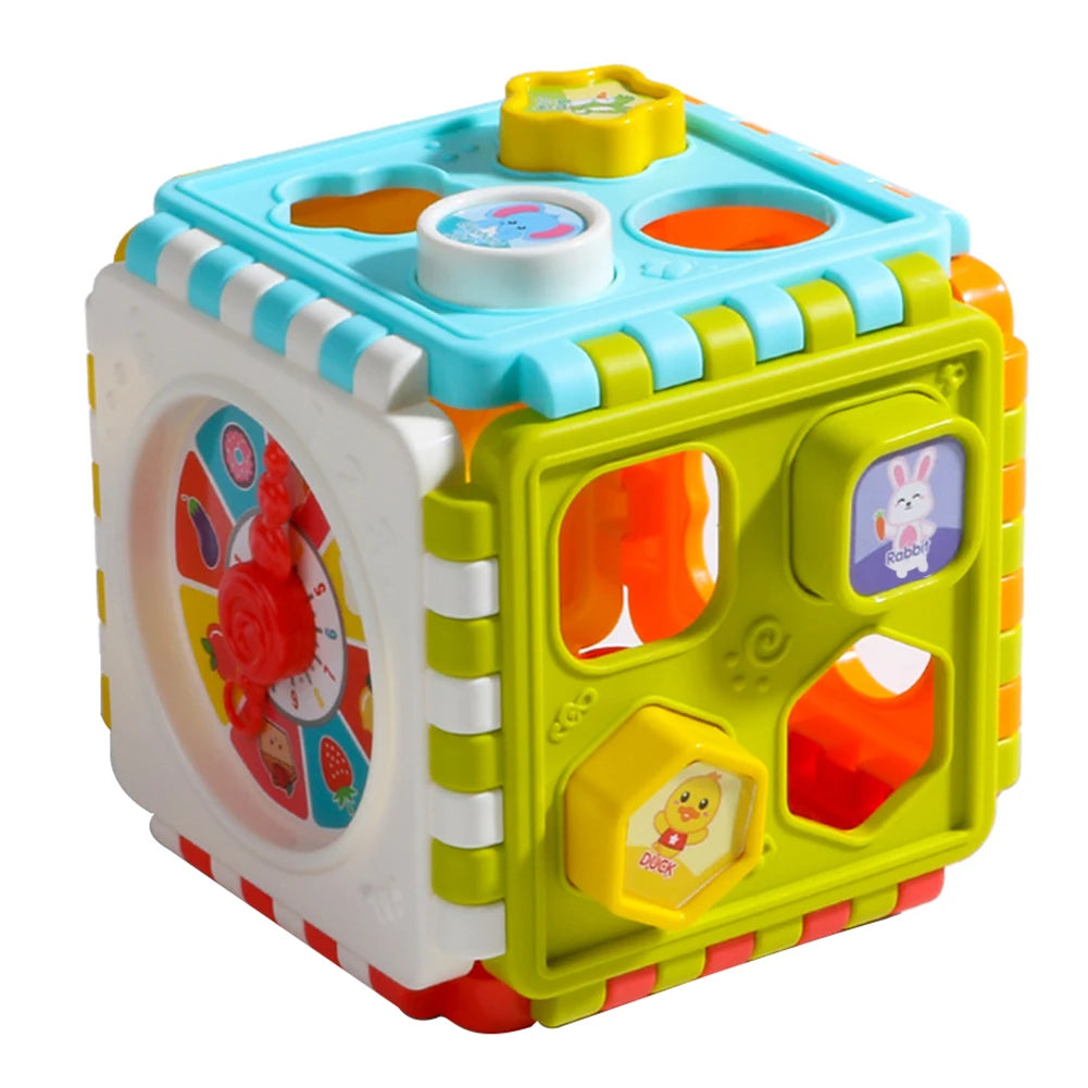 Cube Clock Shape Number Sorting Toys