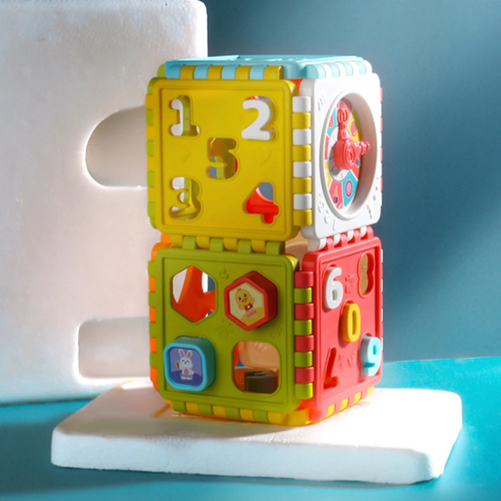 Cube Clock Shape Number Sorting Toys