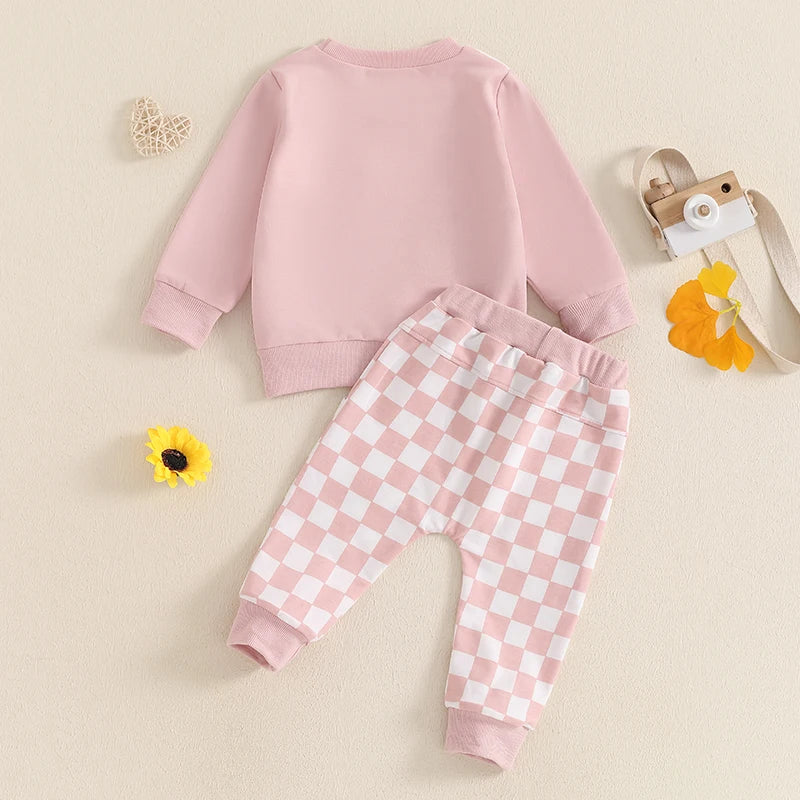 Toddler 2 Piece Set Striped Print Hoodie and Jogger Pants