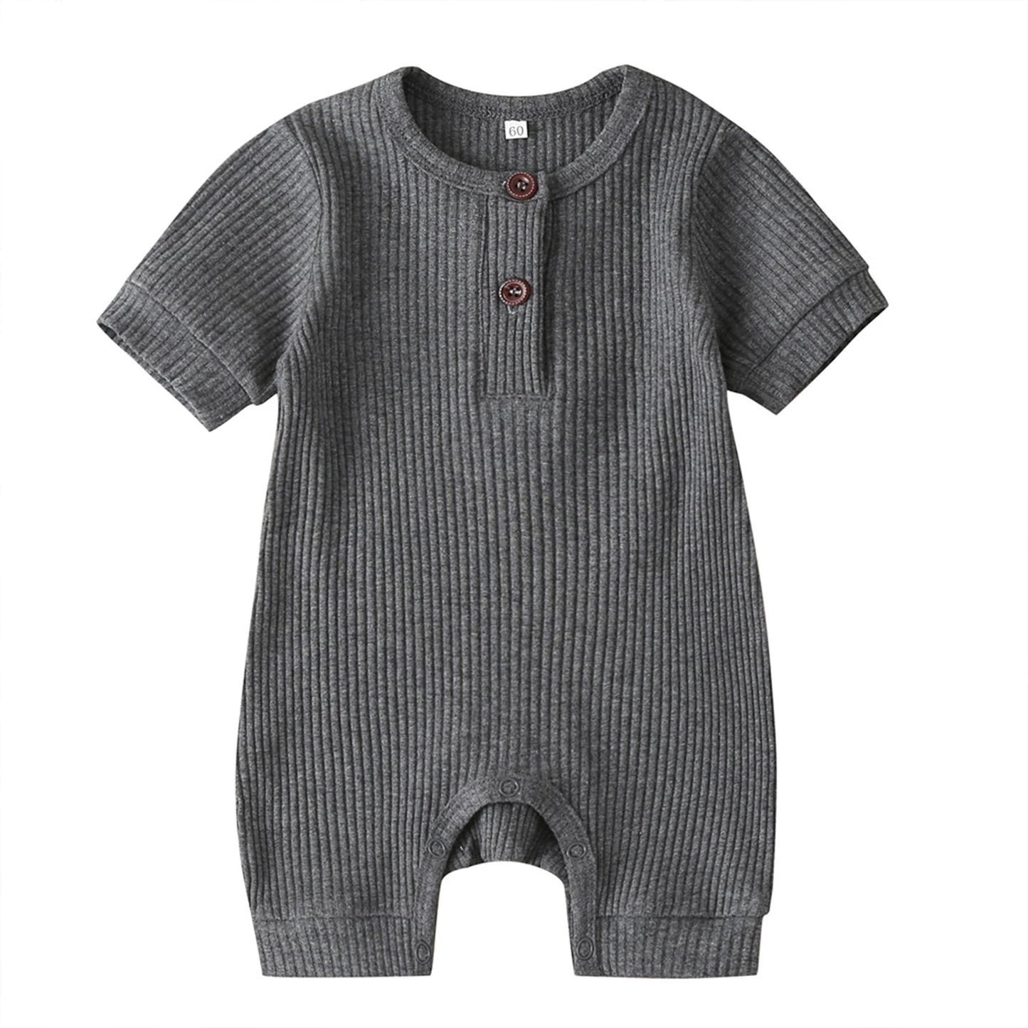 Infant Short Sleeve Bodysuit Soft Cotton Romper