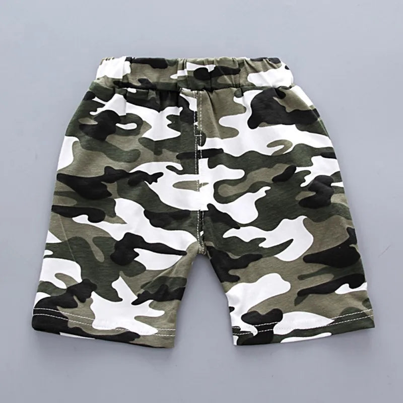 Camo Short Sleeve Set T-shirt+ Shorts